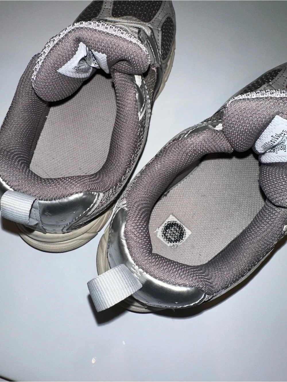 Nike Kids Silver and Grey Performance Sneakers